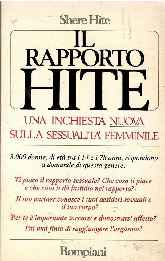 Il rapporto Hite - Shere Hite - copertina