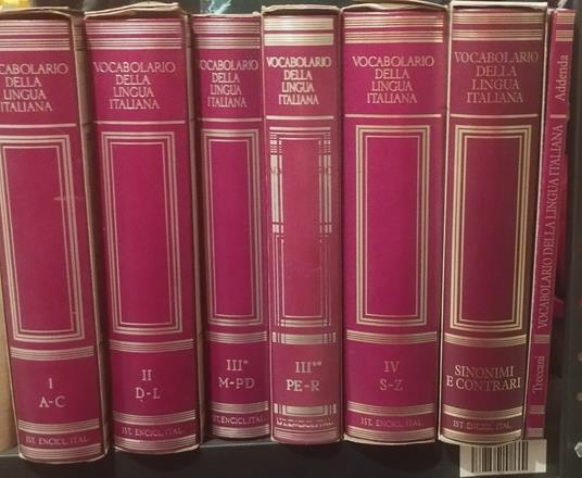 Vocabolario della lingua italiana - copertina