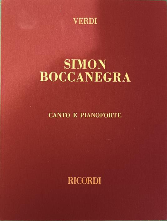 Simon Boccanegra - Giuseppe Verdi - copertina