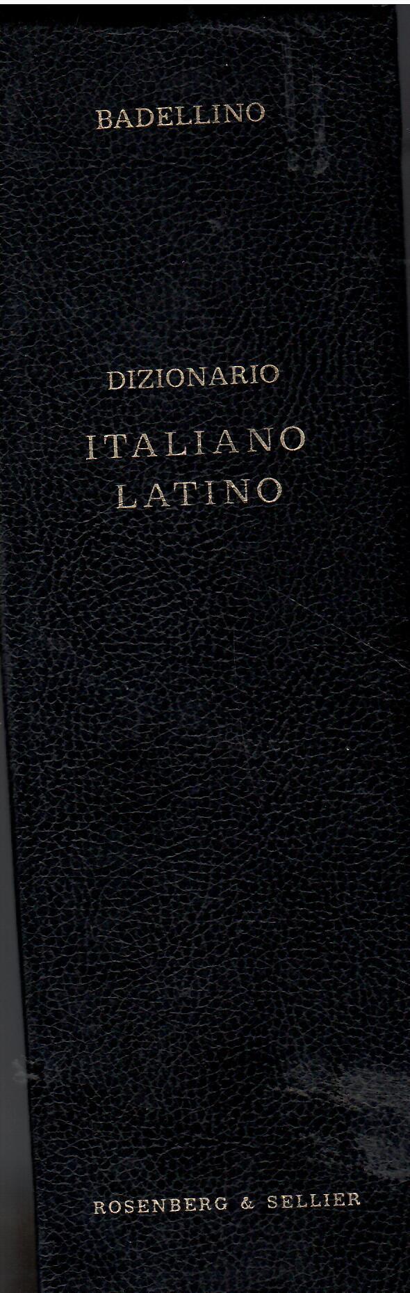 Vocabolario italiano/latino