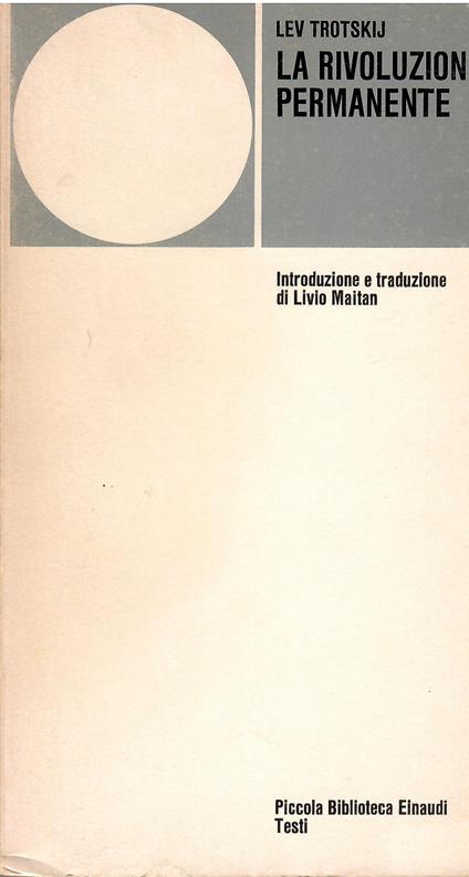 La rivoluzione permanente - Lev Trockij - copertina