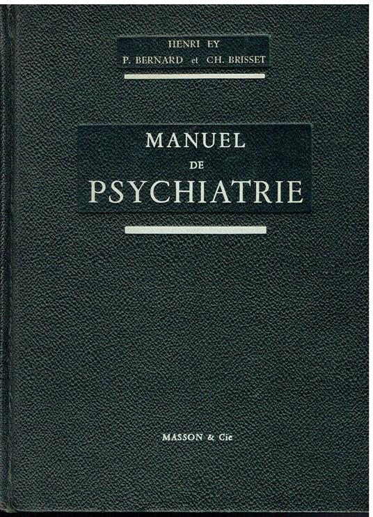 Manuel de psychiatrie - Henri Ey - copertina