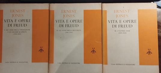Vita e opere di Freud (3 Volumi) - Ernest Jones - copertina