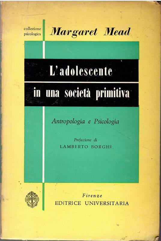 L' adolescente in una società primitiva antropologia e psicologia - Margaret Mead - copertina