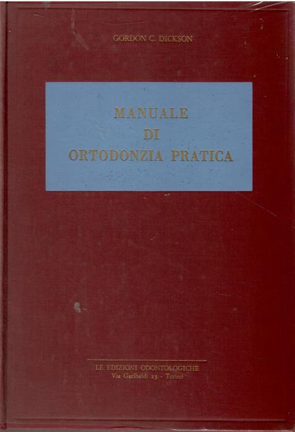 Manuale di ortodonzia pratica - copertina