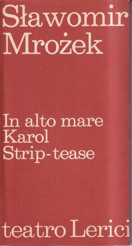In alto mare - Karol - Strip-tease - copertina