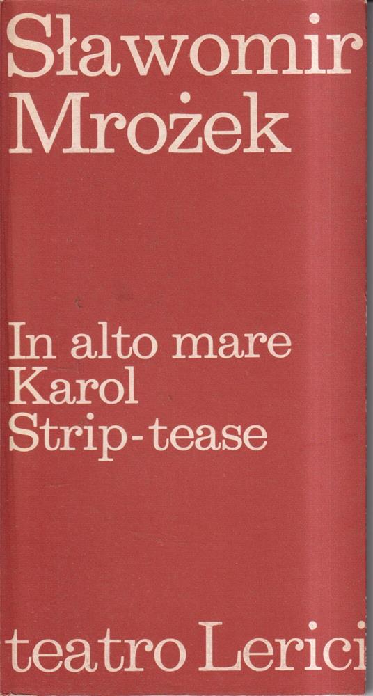 In alto mare - Karol - Strip-tease - copertina