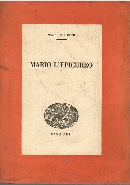 Mario l'epicureo - Walter Pater - copertina