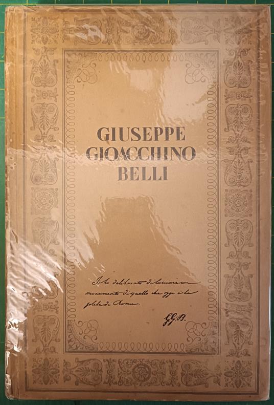 Giuseppe Gioacchino Belli - copertina