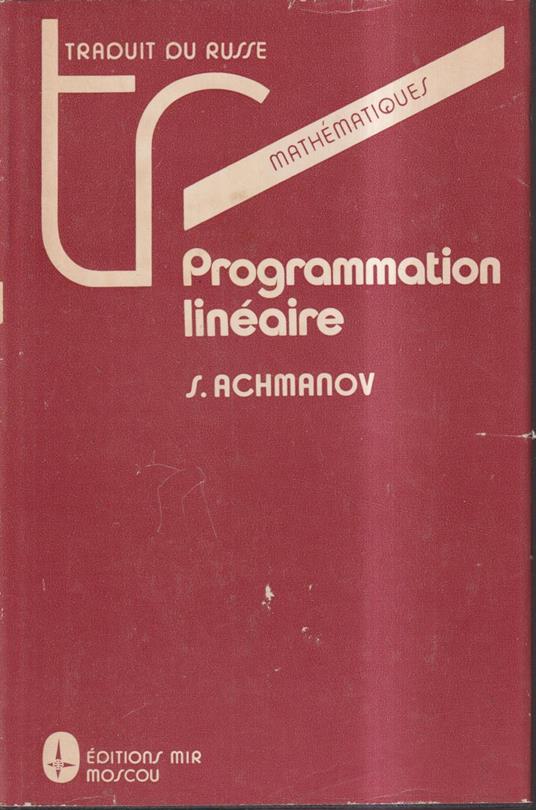 Programmation linéaire - copertina