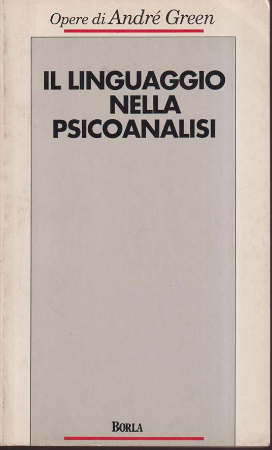 Il linguaggio nella psicoanalisi - copertina