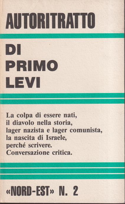 Autoritratto di Primo Levi - Ferdinando Camon - copertina