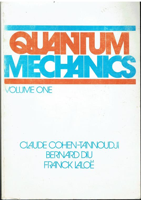 Quantum Mechanics - Volume One - copertina