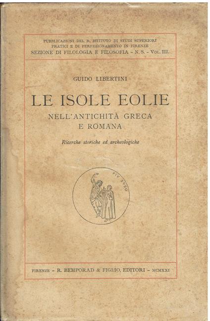 Le isole Eolie nell'antichità greca e romana - Guido Libertini - copertina