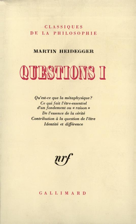 Questions: Tome 1 - copertina
