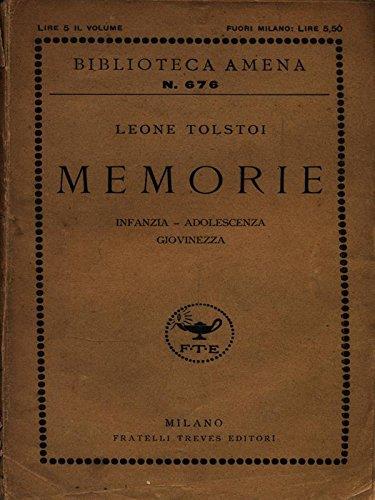 Memorie - copertina