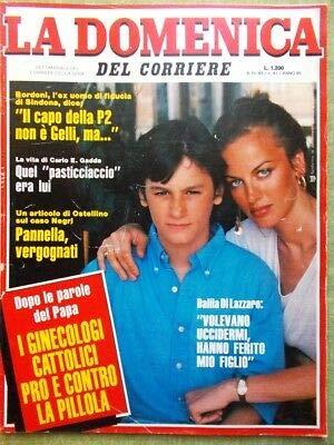 La Domenica del Corriere 8 Ottobre 1983 Ligabue Donizetti Milo Christiania Gelli - copertina