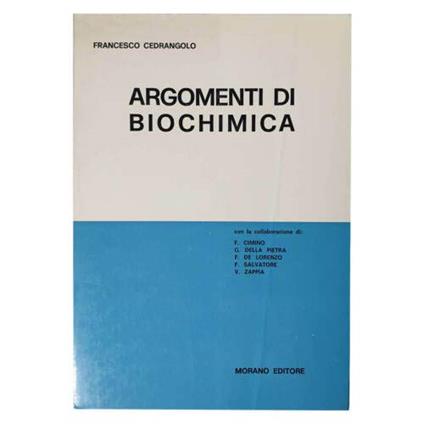 Argomenti Di Biochimica - copertina