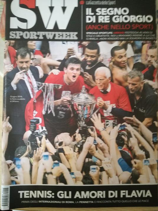 Sport week Il segno del re giorgio - Tennis gli amori di Flavia - copertina