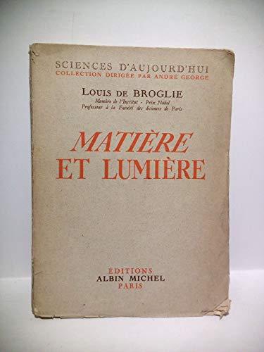 Matière et lumière - copertina