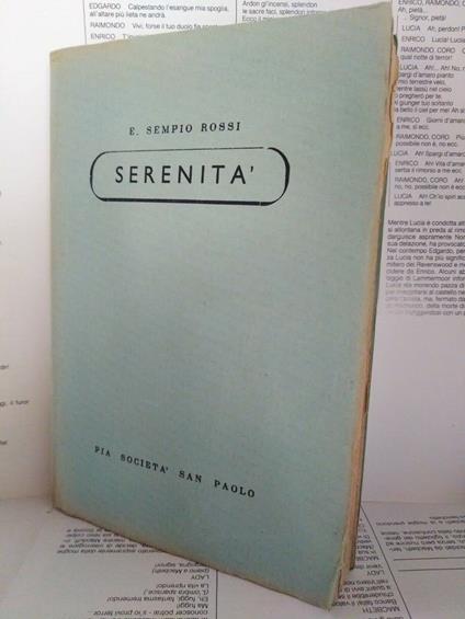 Serenità - copertina