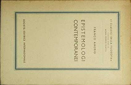 Epistemologi contemporanei - copertina