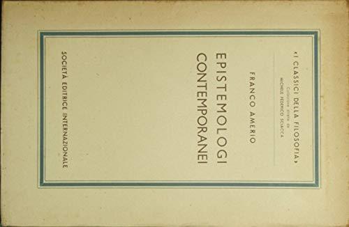 Epistemologi contemporanei - copertina