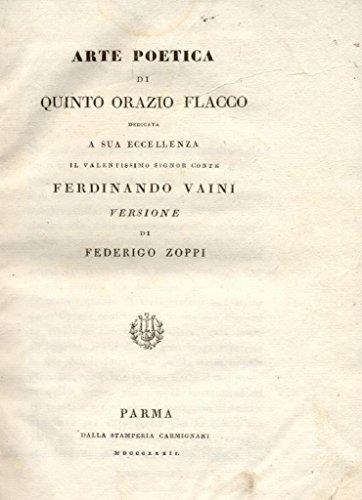 Arte Poetica - copertina