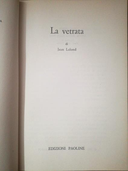 La vetrata - pag. 204 - copertina
