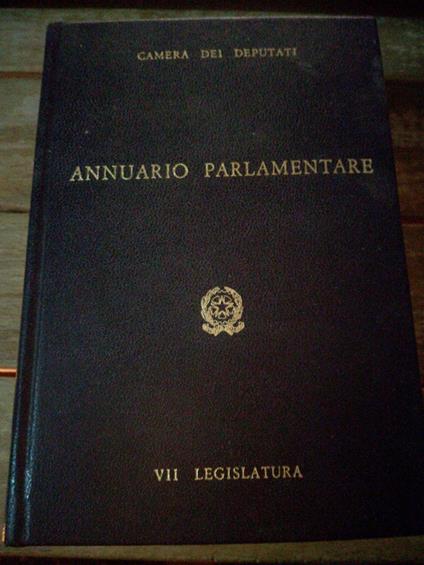 Annuario Parlamentare. Vii Legislatura - copertina