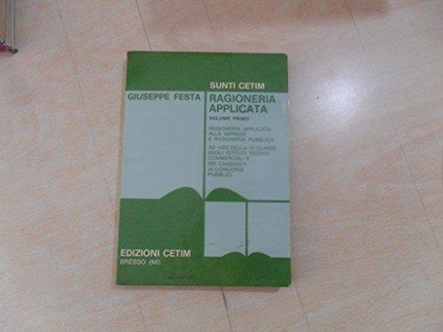 ragioneria applicata volume 1° - copertina