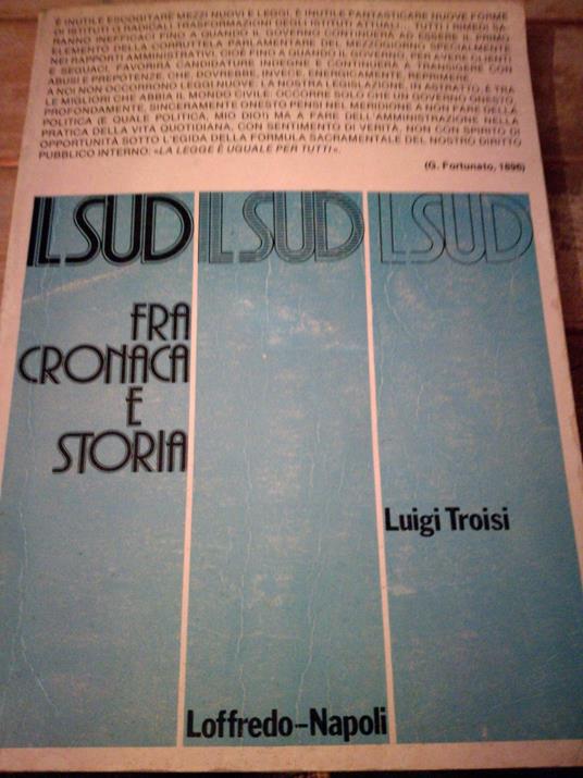 Il sud fra cronaca e storia - copertina