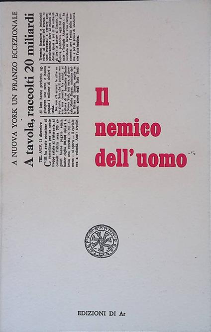 Il nemico dell'uomo - copertina