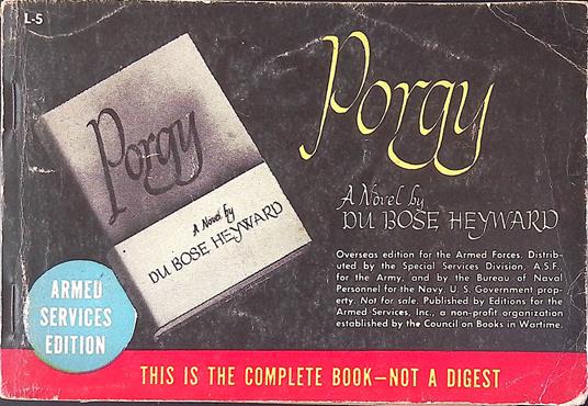 Porgy - copertina