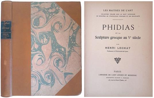 Phidias et la Sculpture grecque au V siécle - copertina