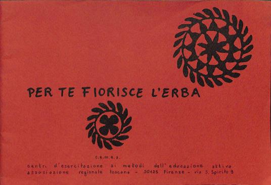 Per te fiorice l'erba. Canti della tradizione popolare - copertina