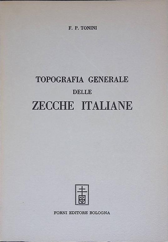 Topografia generale delle zecche Italiane - copertina
