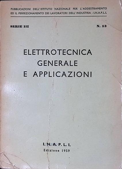 Elettrotecnica generale e applicazioni - copertina
