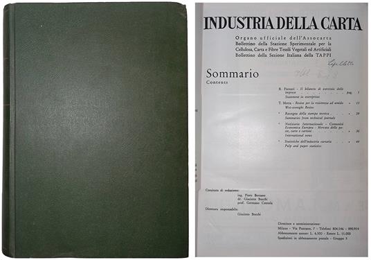 Industria della carta. 1966 - copertina