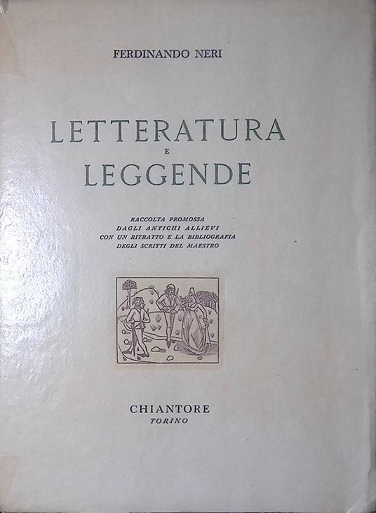 Letteratura e leggende - copertina