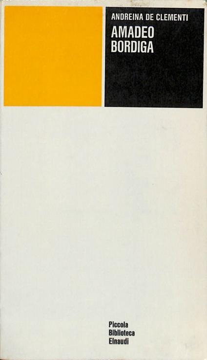 Amadeo Bordiga - Andreina De Clementi - copertina
