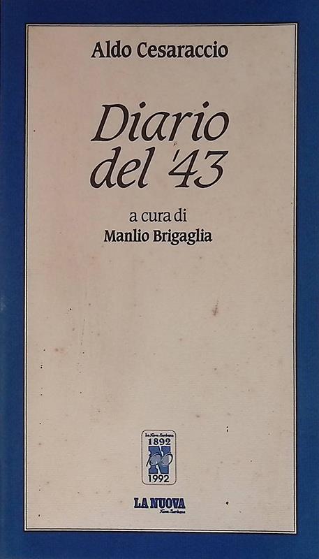 Diario del '43 - Aldo Cesaraccio - copertina