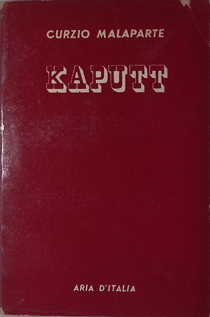 Kaputt - Curzio Malaparte - copertina