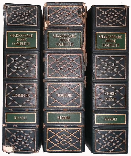 Opere complete. Vol.I Commedie. Vol.II Drammi storici inglesi, poemetti, sonetti e poesie varie. Vol.III Tragedie. 3 VOLUMI - copertina