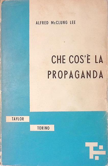 Che cos'è la propaganda - copertina