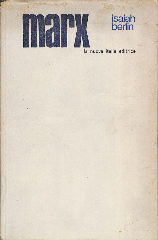 Karl Marx - Isaiah Berlin - copertina