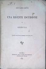Una recente escursione in Grecia - Estratto