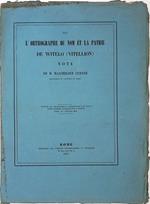 Sur l'orthographe du nom et la patrie de Witelo Vitellion - Estratto