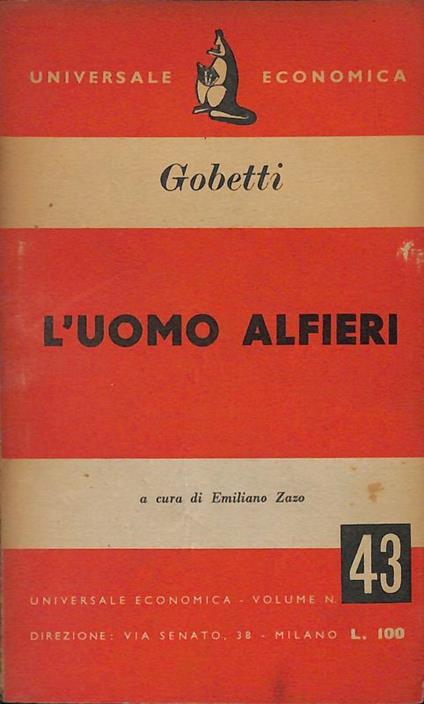 L' uomo Alfieri - Piero Gobetti - copertina