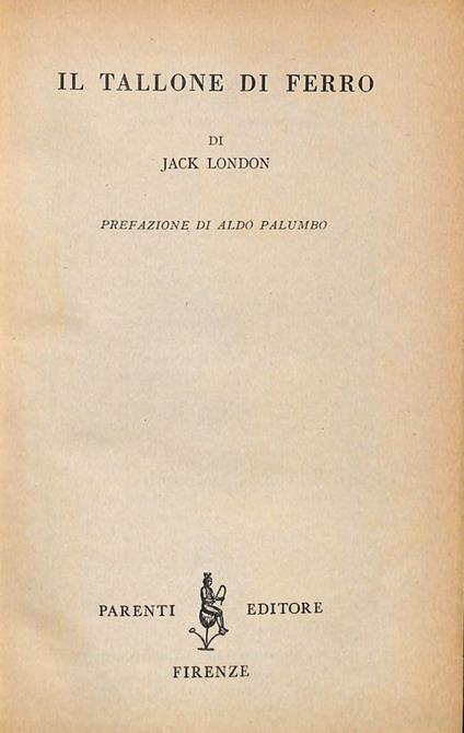 Il tallone di ferro - Jack London - copertina